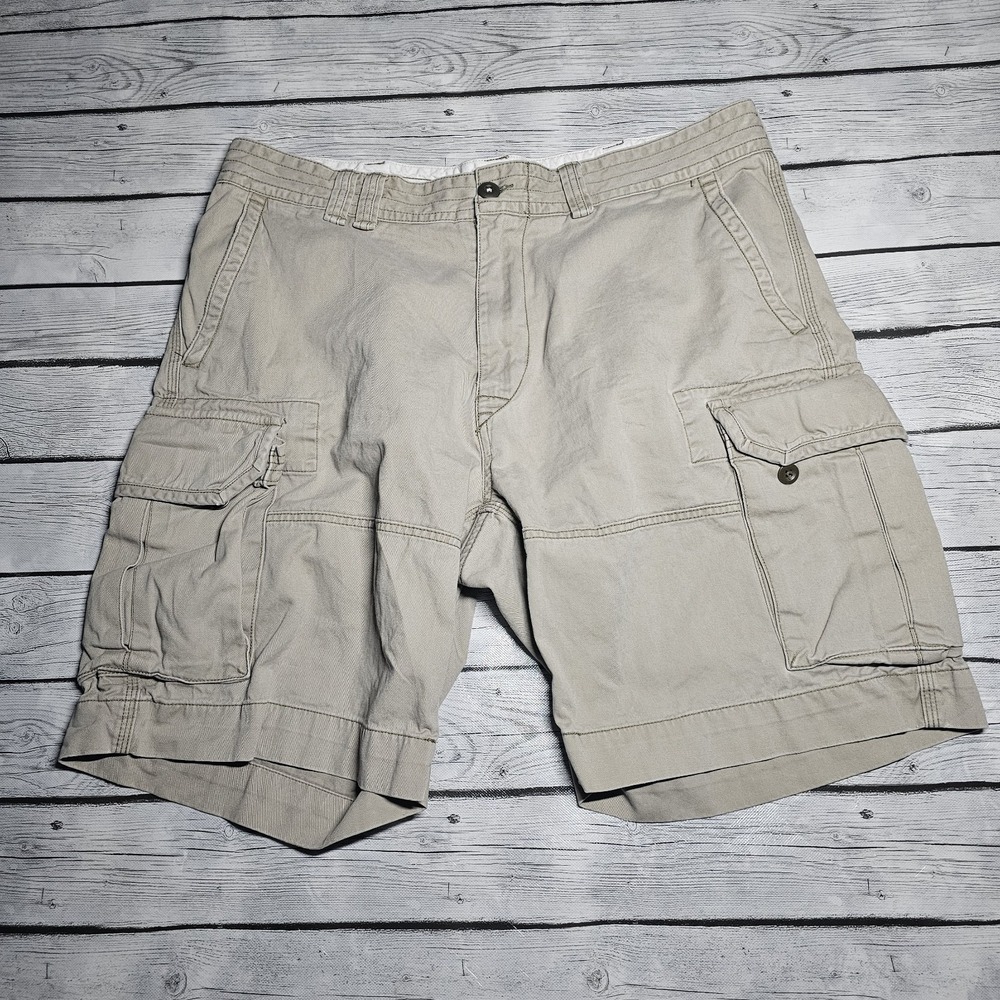 Polo Ralph Lauren Men's 38 Light Khaki‎ Flat Front Military Cargo Shorts